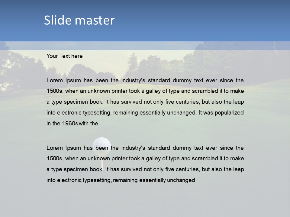 Club Plant Play PowerPoint Template