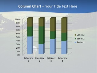 Playing Golfer Field PowerPoint Template