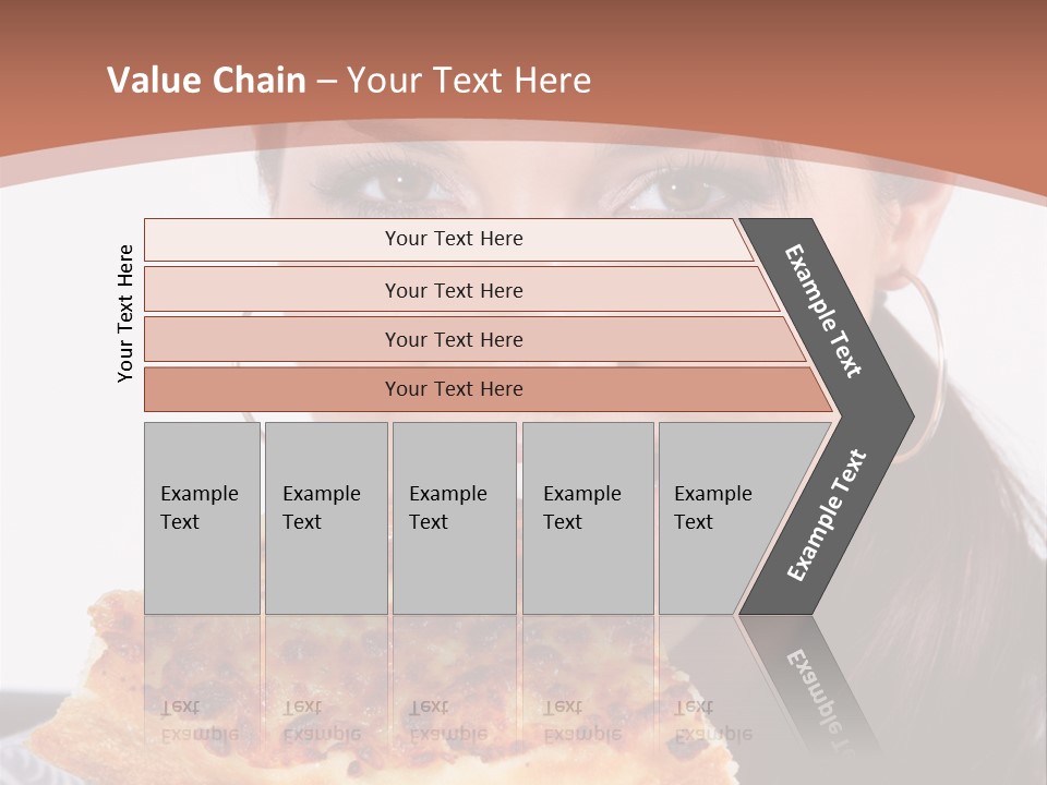 Food Attractive Brunette PowerPoint Template