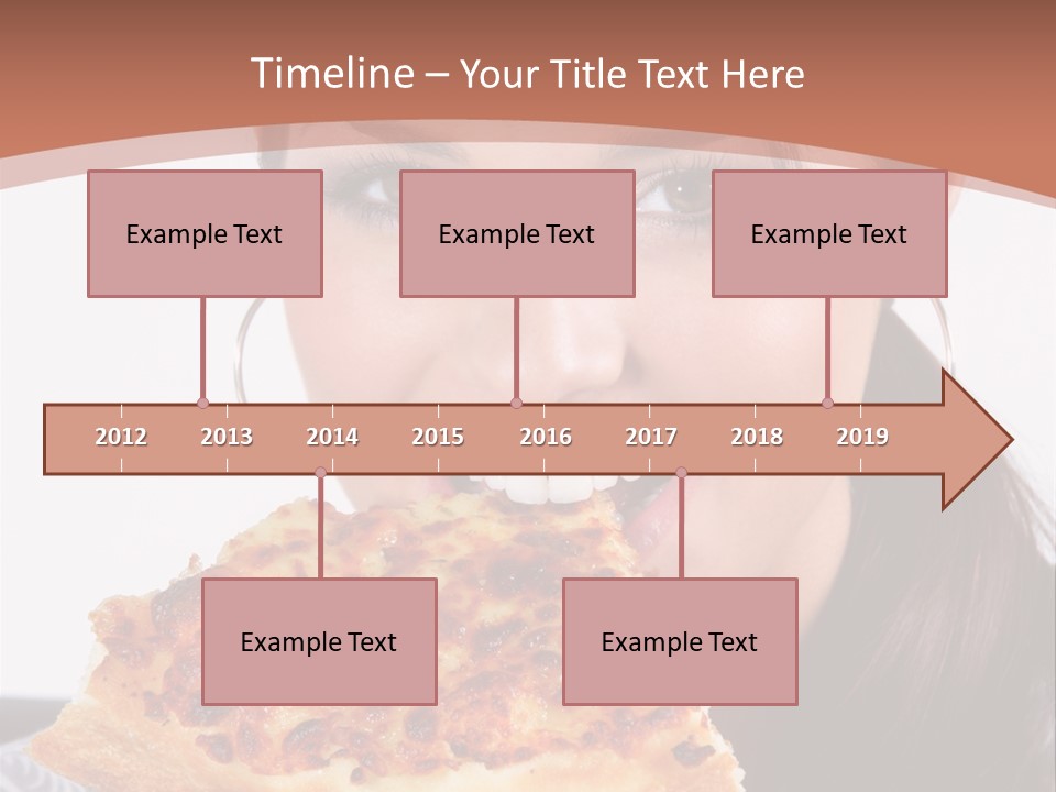Food Attractive Brunette PowerPoint Template
