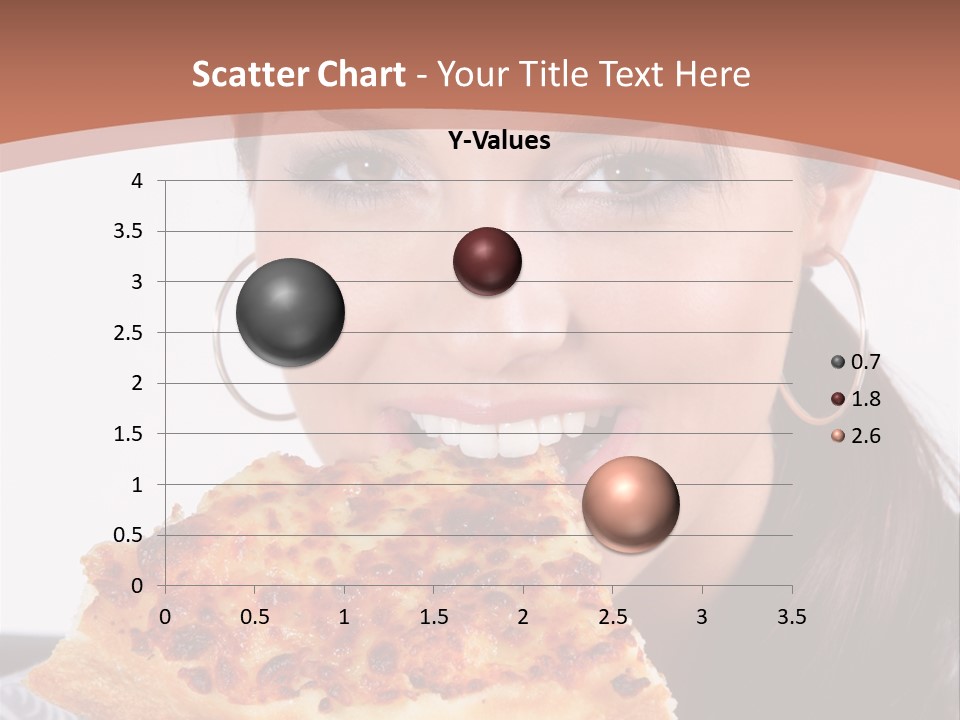 Food Attractive Brunette PowerPoint Template