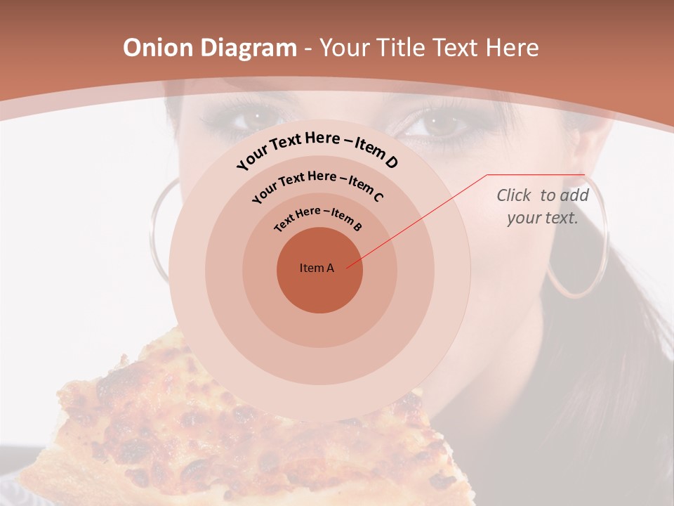 Food Attractive Brunette PowerPoint Template