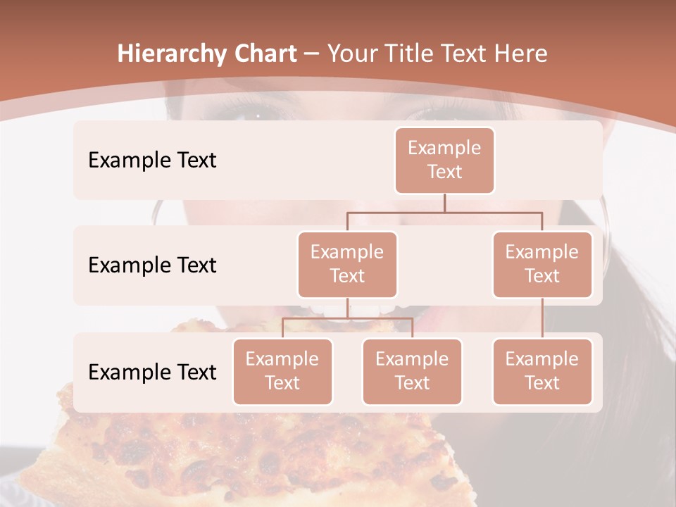 Food Attractive Brunette PowerPoint Template