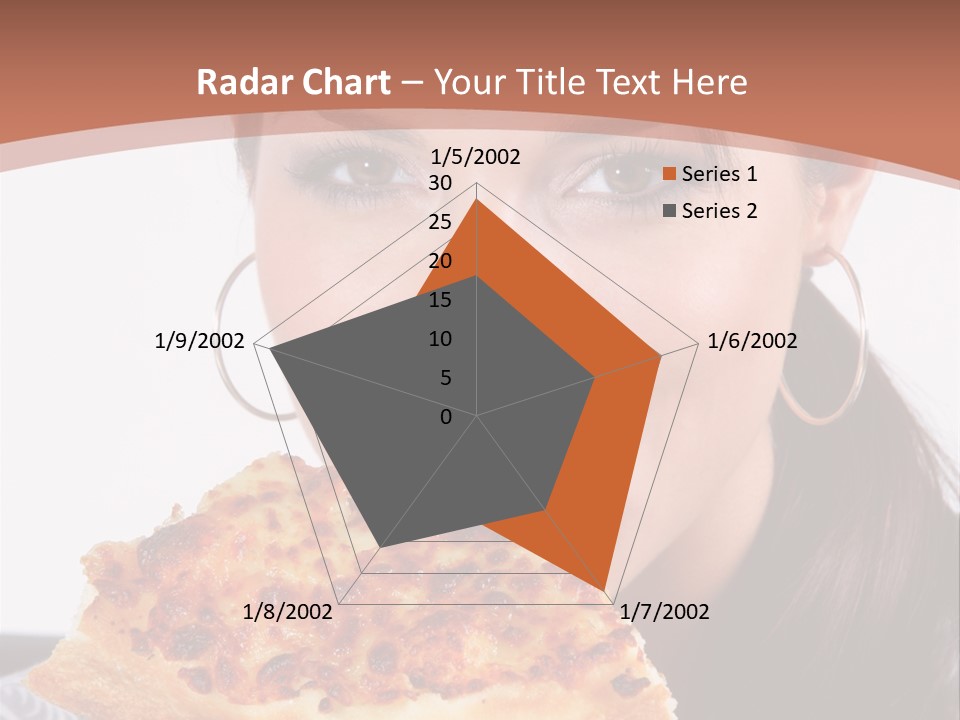 Food Attractive Brunette PowerPoint Template