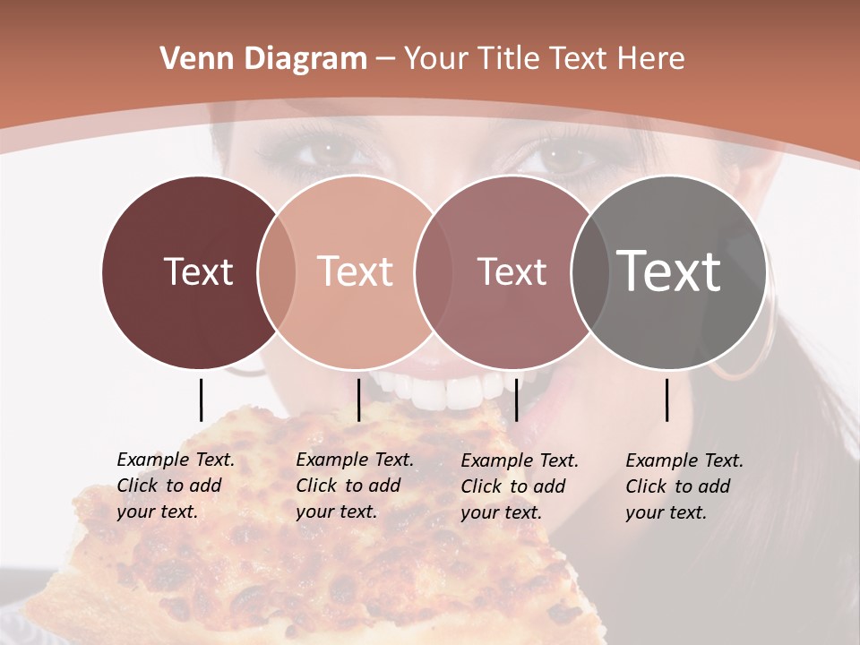 Food Attractive Brunette PowerPoint Template