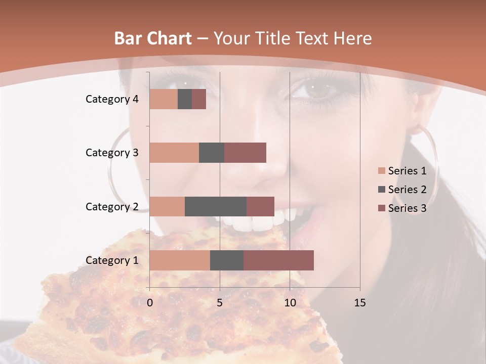 Food Attractive Brunette PowerPoint Template