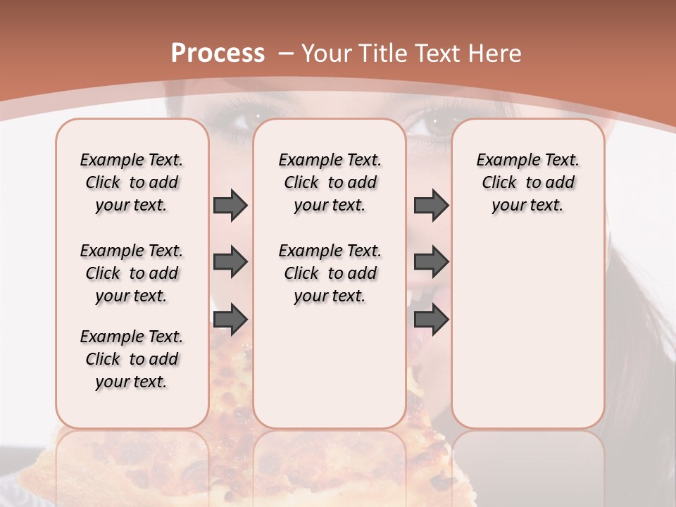 Food Attractive Brunette PowerPoint Template