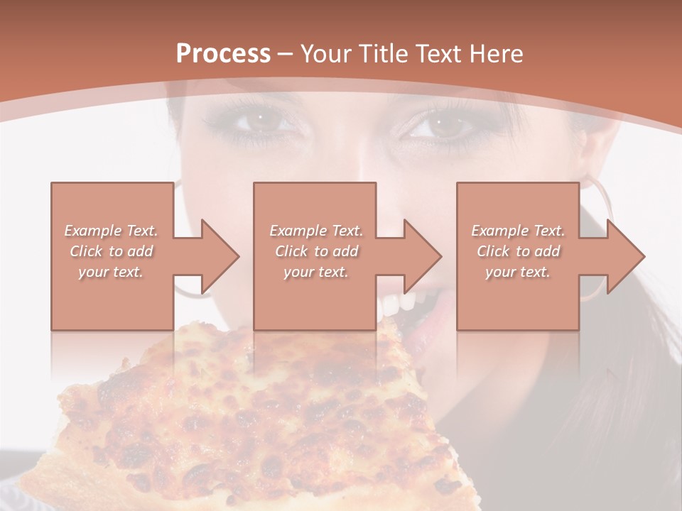 Food Attractive Brunette PowerPoint Template