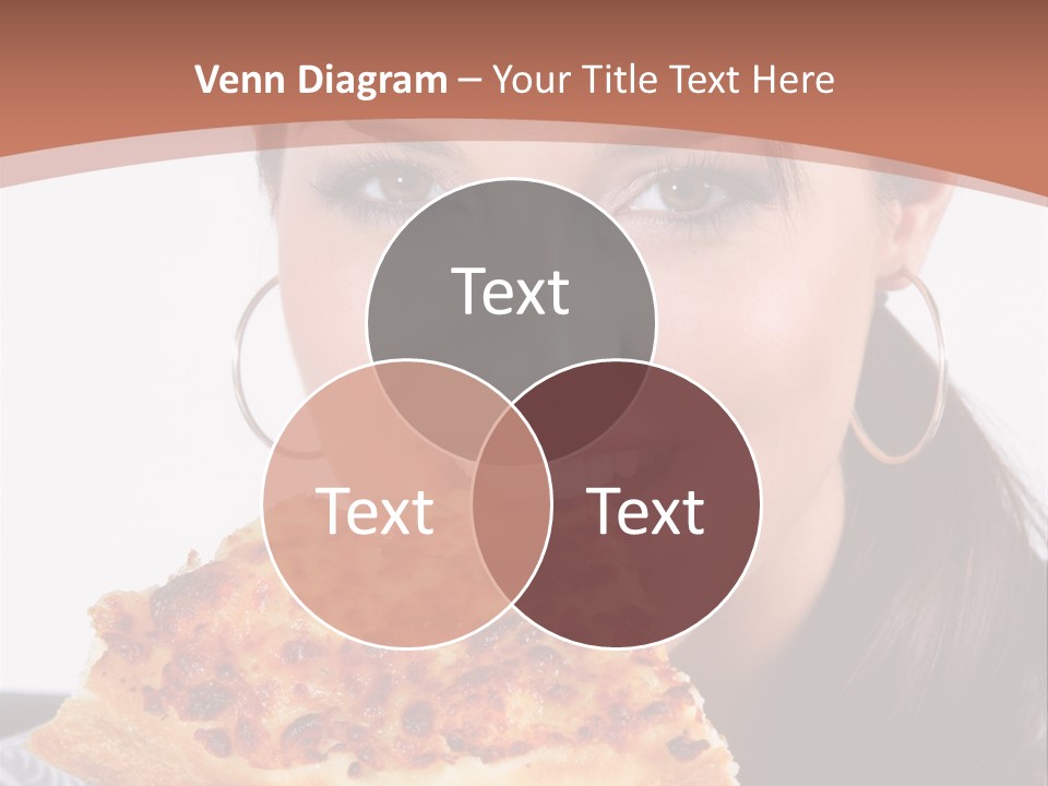 Food Attractive Brunette PowerPoint Template