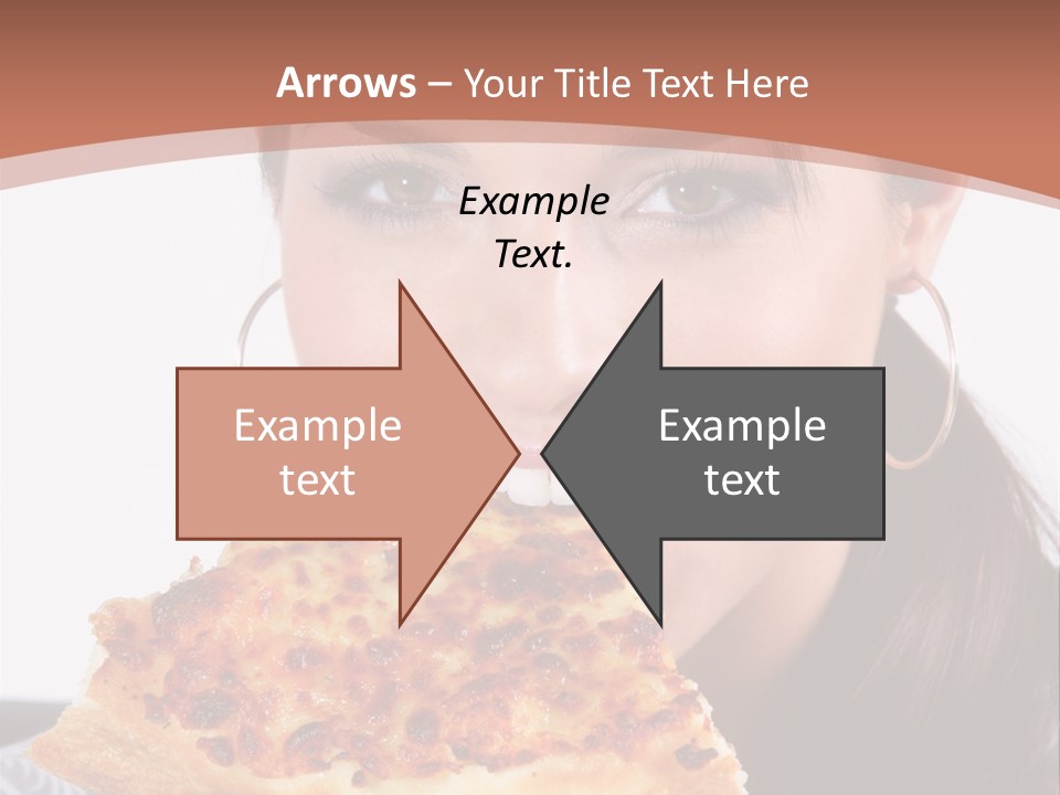 Food Attractive Brunette PowerPoint Template