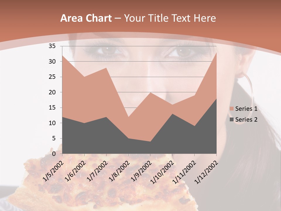 Food Attractive Brunette PowerPoint Template