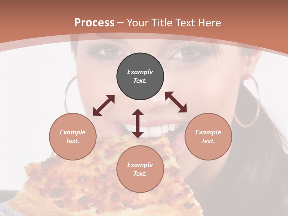 Food Attractive Brunette PowerPoint Template