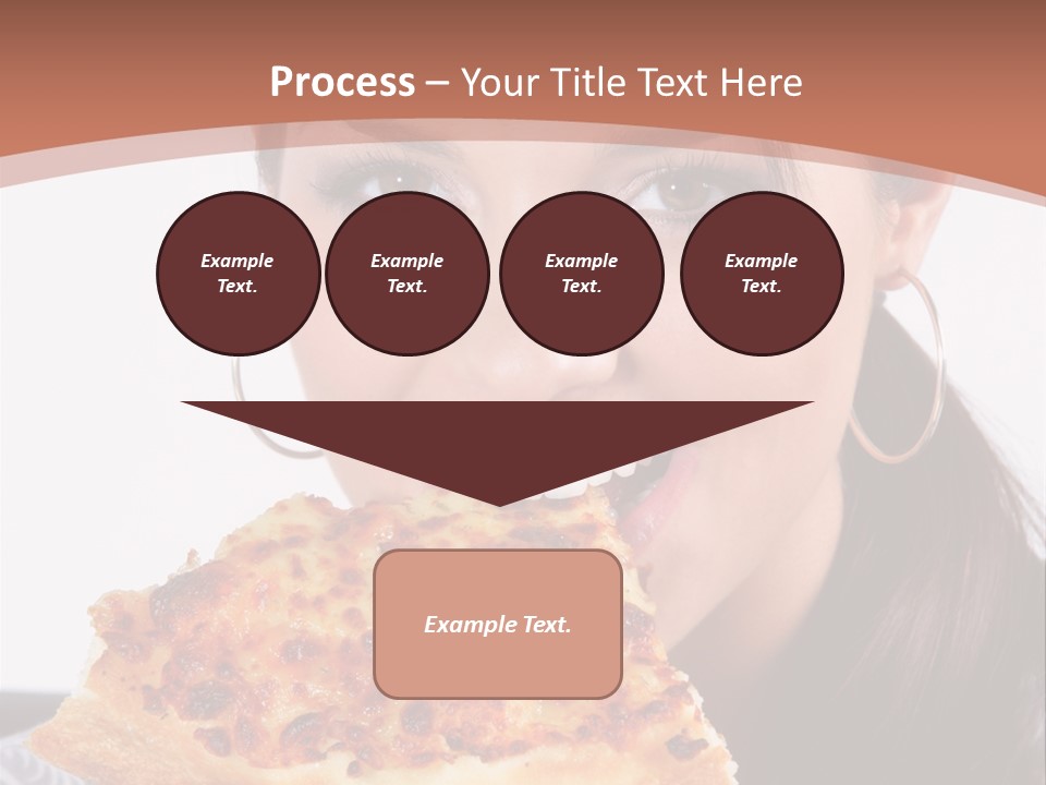 Food Attractive Brunette PowerPoint Template