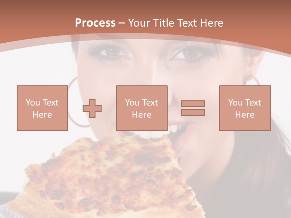 Food Attractive Brunette PowerPoint Template