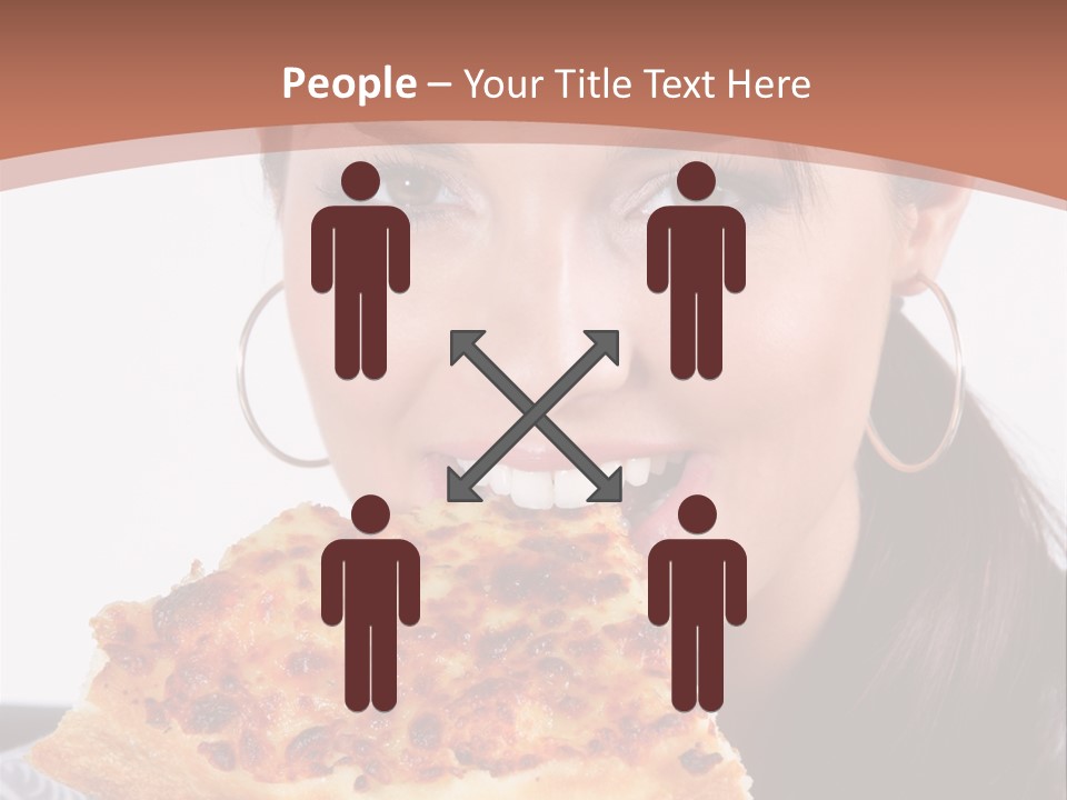 Food Attractive Brunette PowerPoint Template