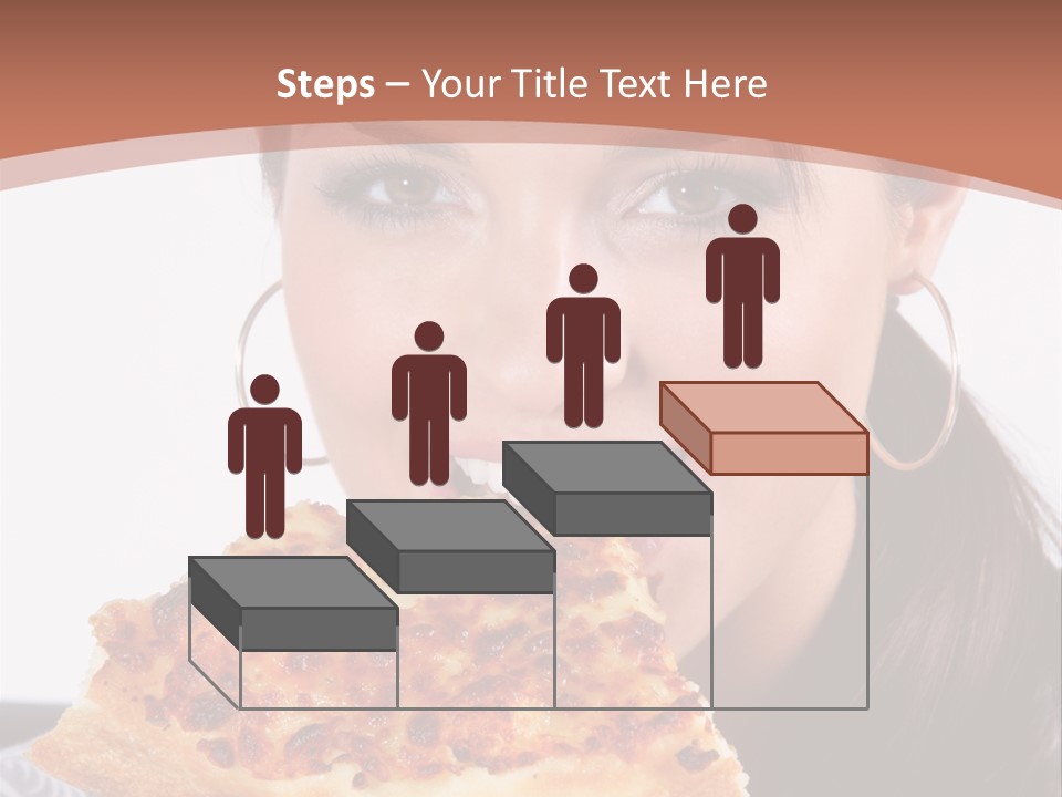 Food Attractive Brunette PowerPoint Template