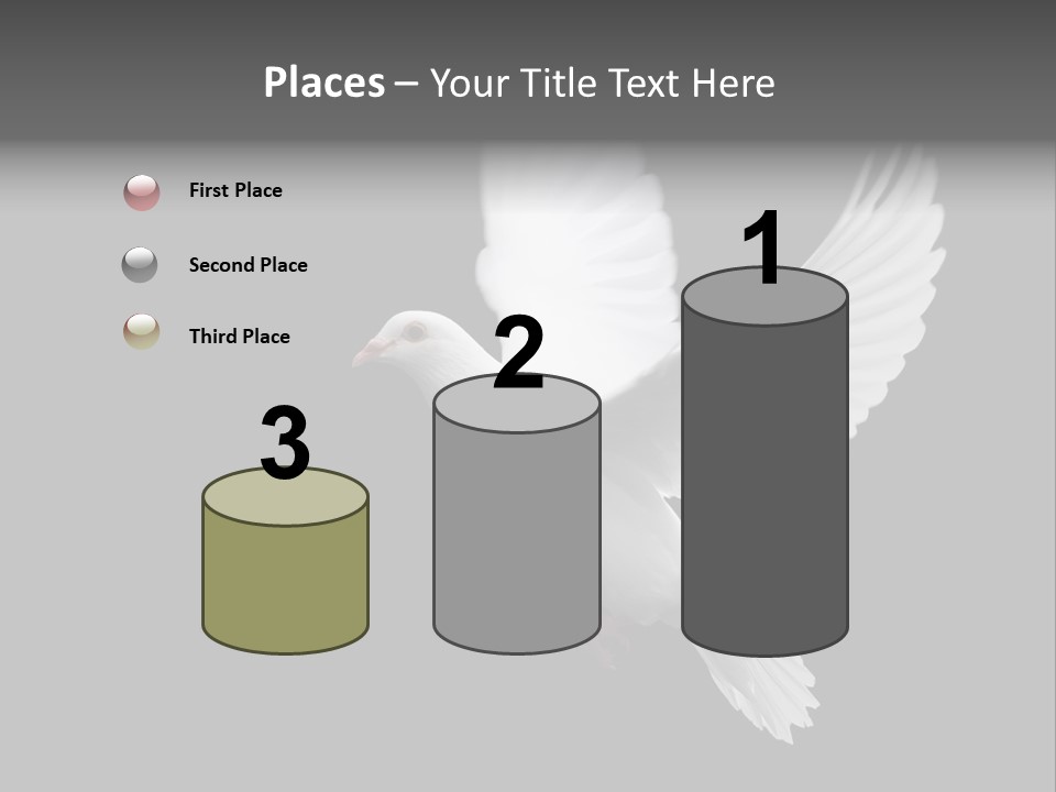 Purity Isolated Feather PowerPoint Template