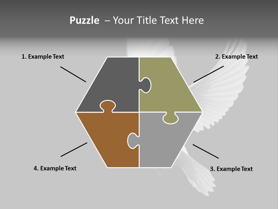 Purity Isolated Feather PowerPoint Template