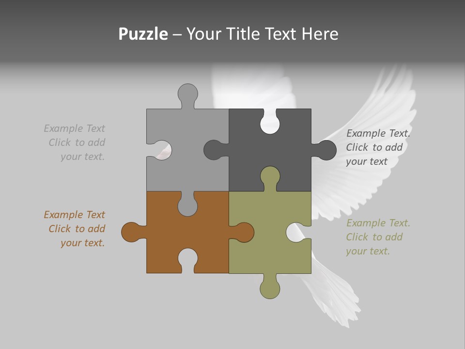 Purity Isolated Feather PowerPoint Template