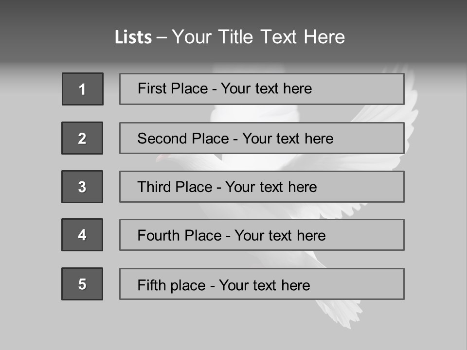 Purity Isolated Feather PowerPoint Template