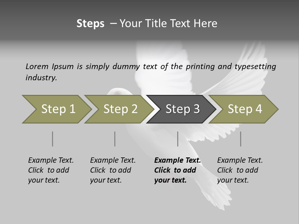 Purity Isolated Feather PowerPoint Template