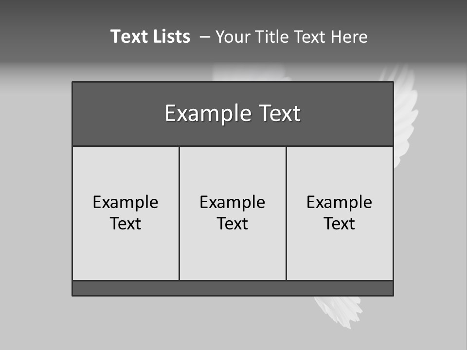 Purity Isolated Feather PowerPoint Template
