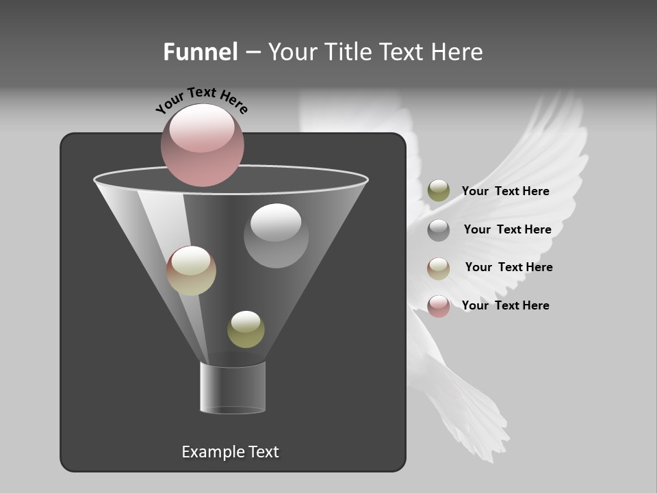 Purity Isolated Feather PowerPoint Template