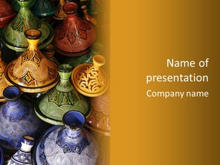 Shop Pottery Africa PowerPoint Template