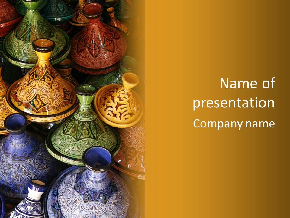 Shop Pottery Africa PowerPoint Template