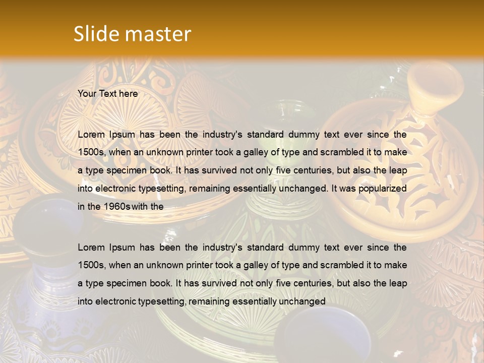 Shop Pottery Africa PowerPoint Template