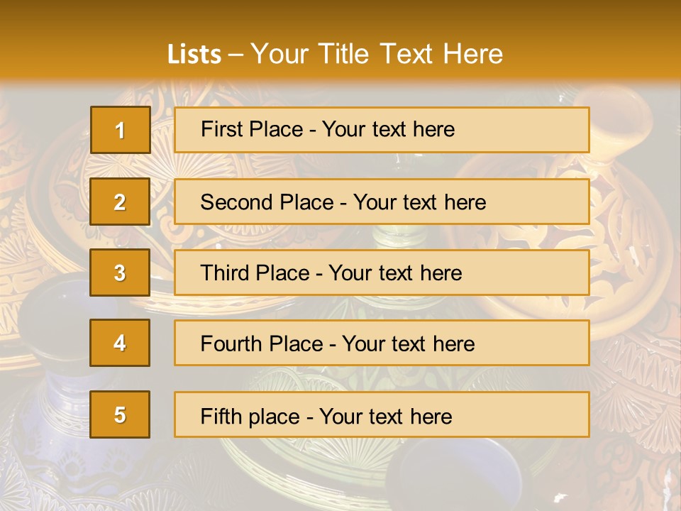 Shop Pottery Africa PowerPoint Template