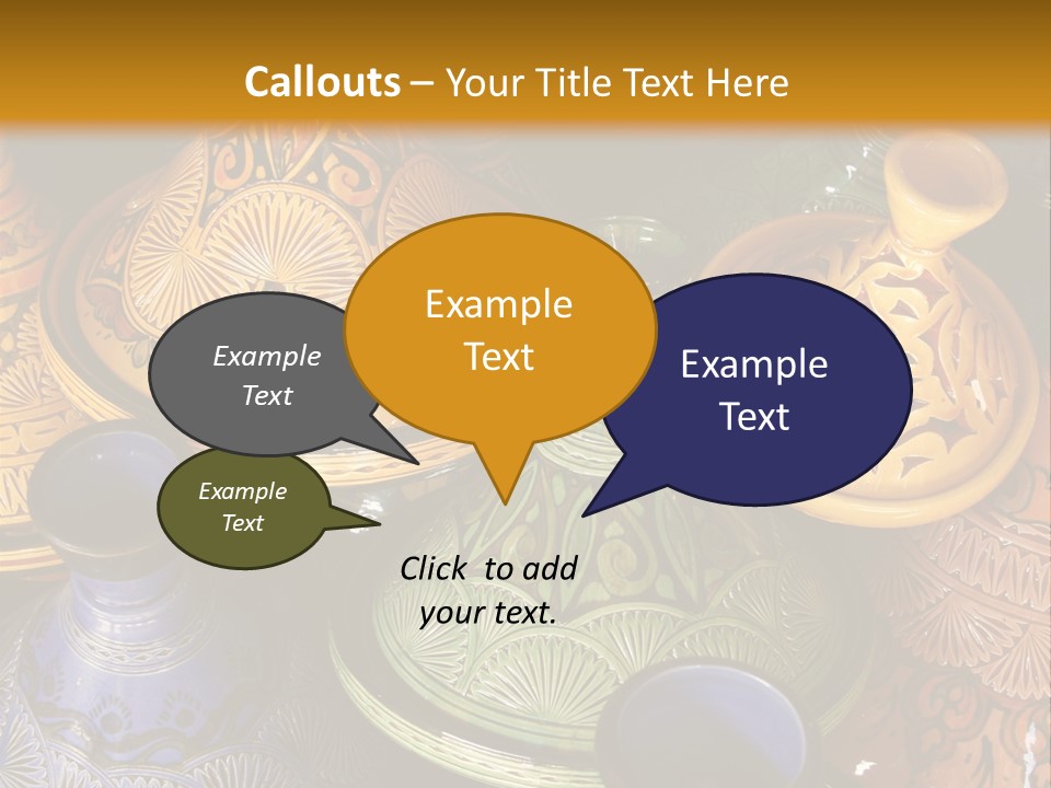 Shop Pottery Africa PowerPoint Template