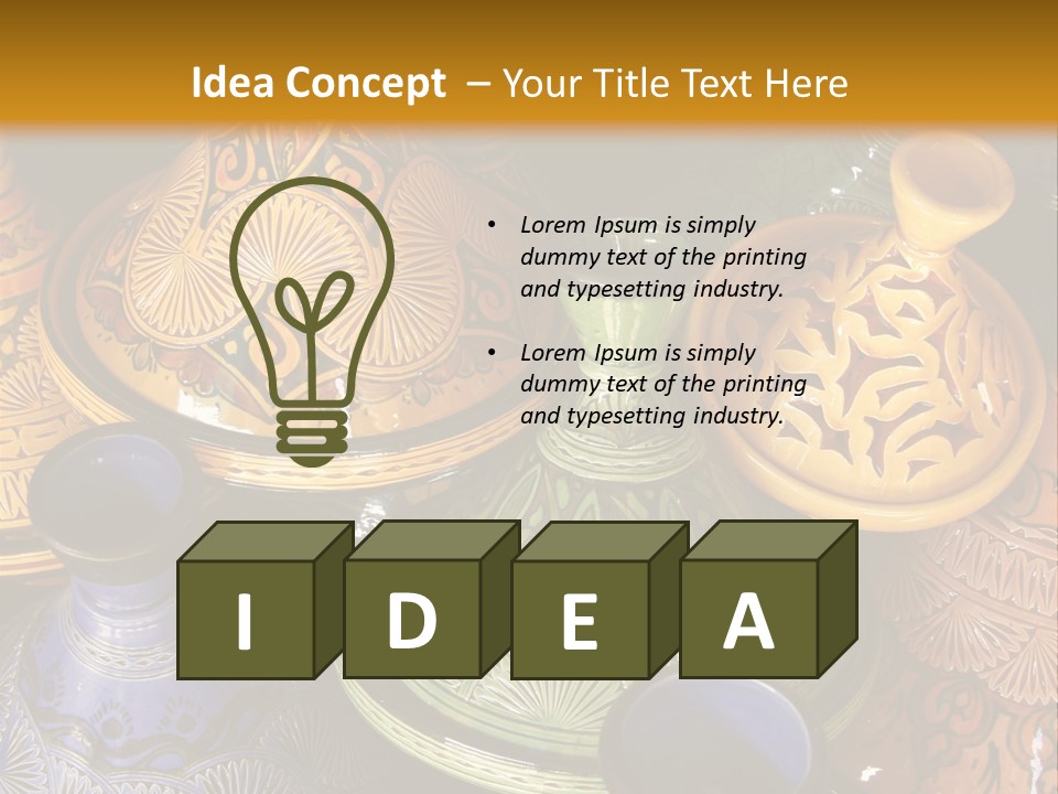 Shop Pottery Africa PowerPoint Template