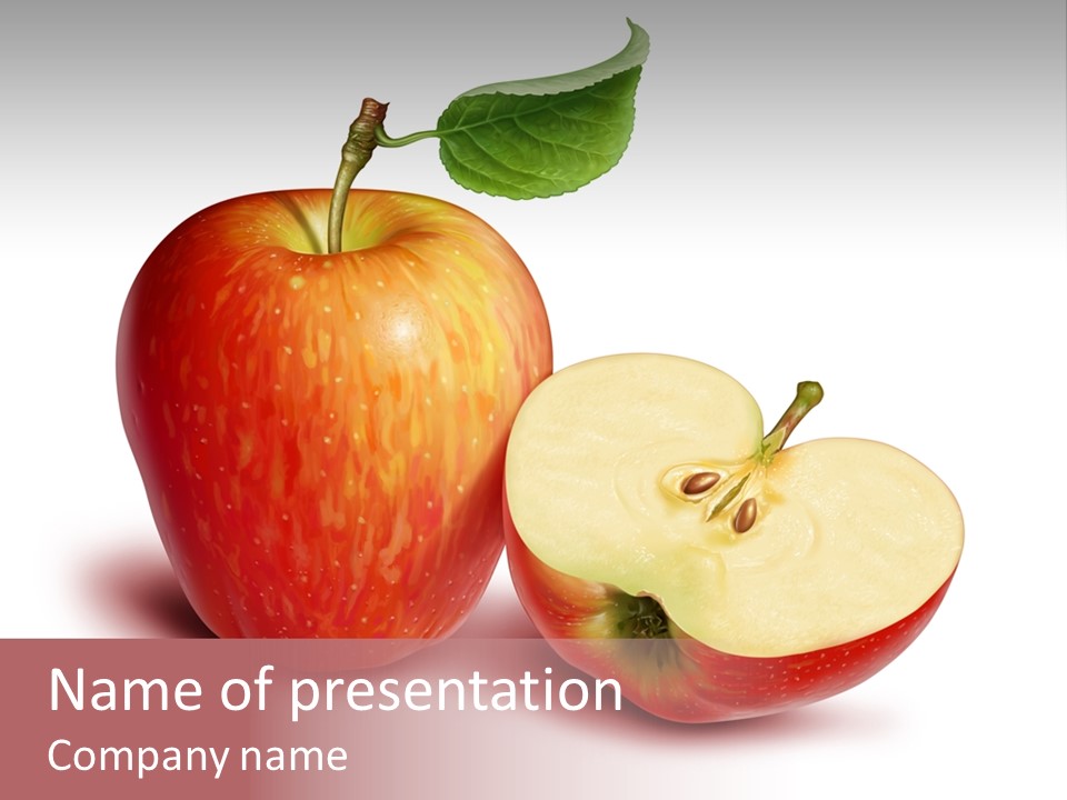 Red Food Water PowerPoint Template