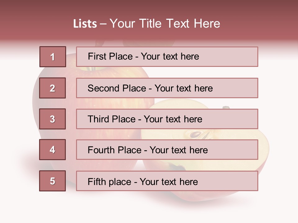 Red Food Water PowerPoint Template