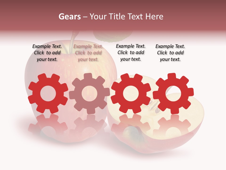 Red Food Water PowerPoint Template