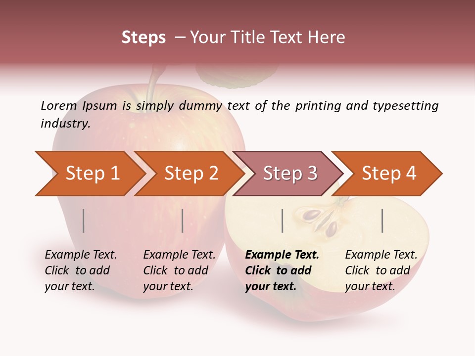 Red Food Water PowerPoint Template