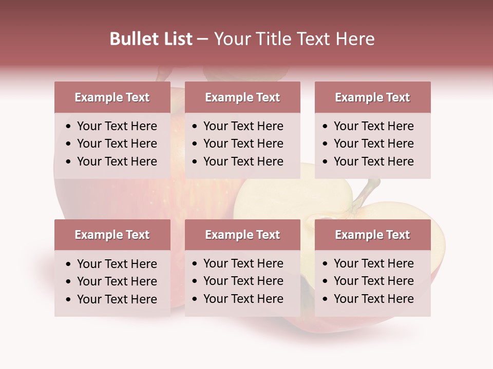 Red Food Water PowerPoint Template