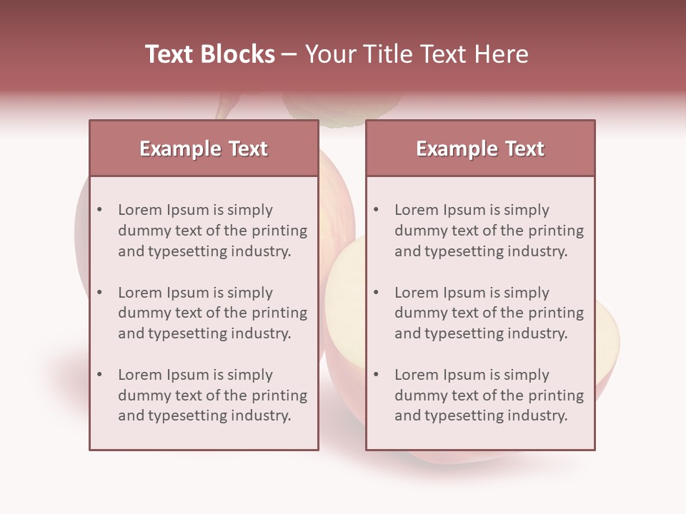 Red Food Water PowerPoint Template