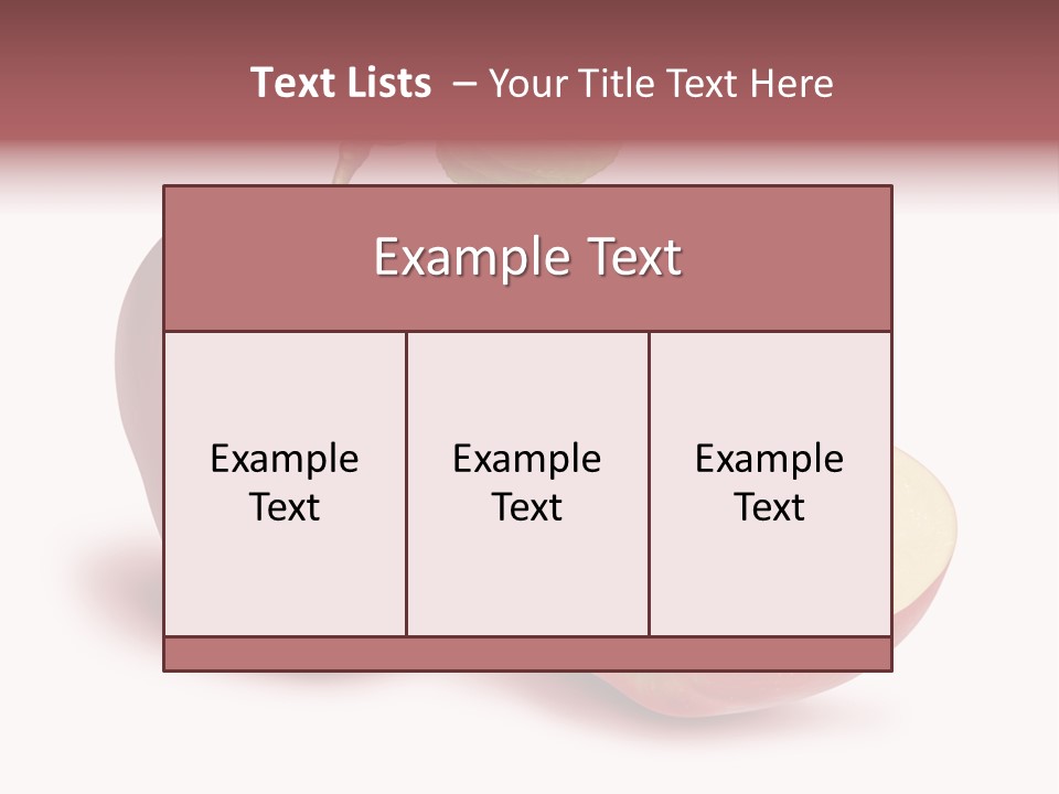Red Food Water PowerPoint Template