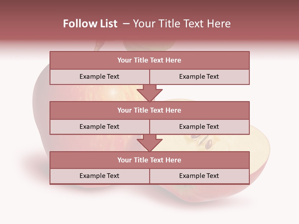 Red Food Water PowerPoint Template