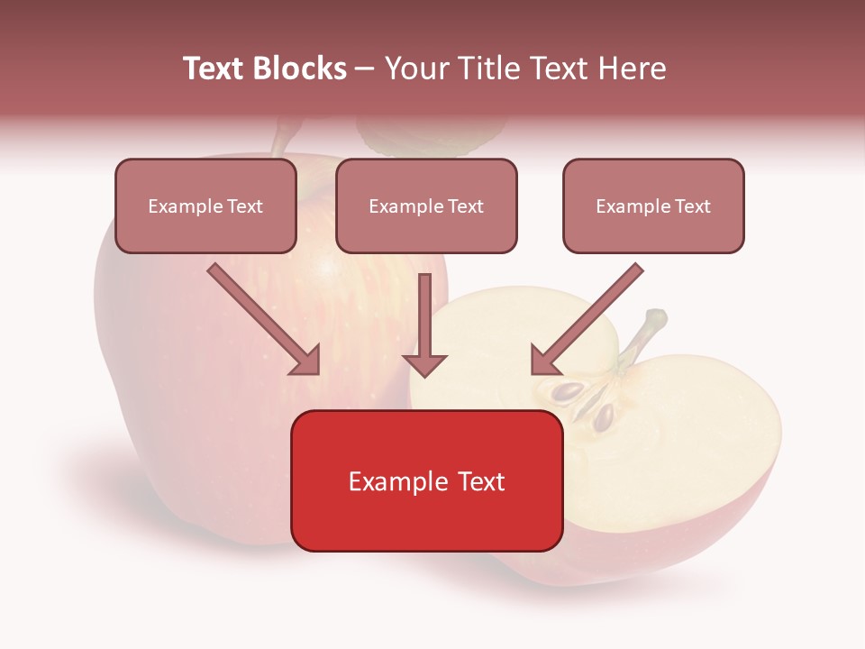 Red Food Water PowerPoint Template