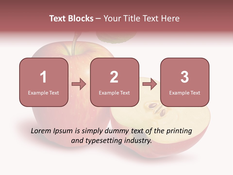 Red Food Water PowerPoint Template