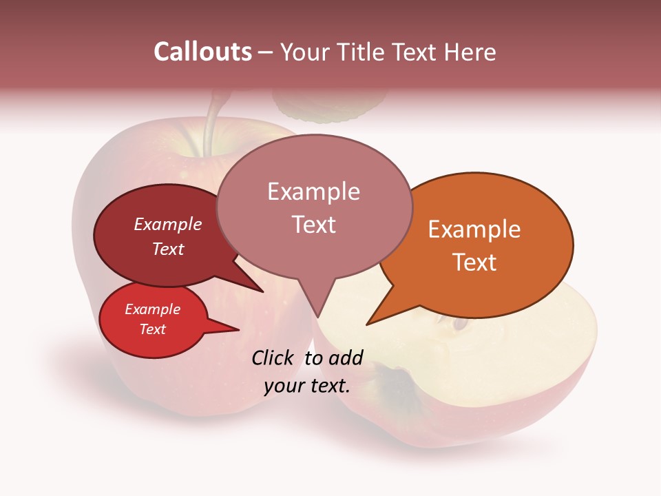 Red Food Water PowerPoint Template