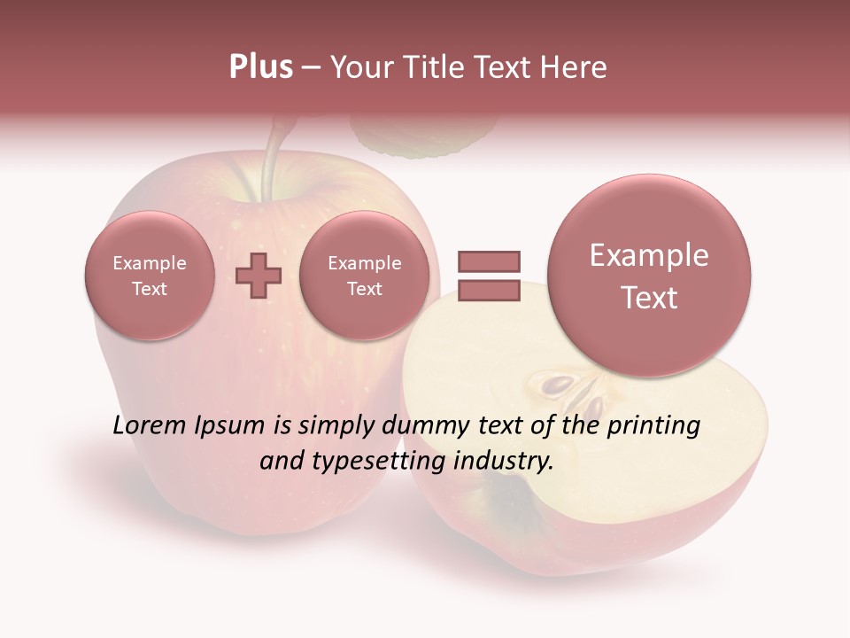 Red Food Water PowerPoint Template