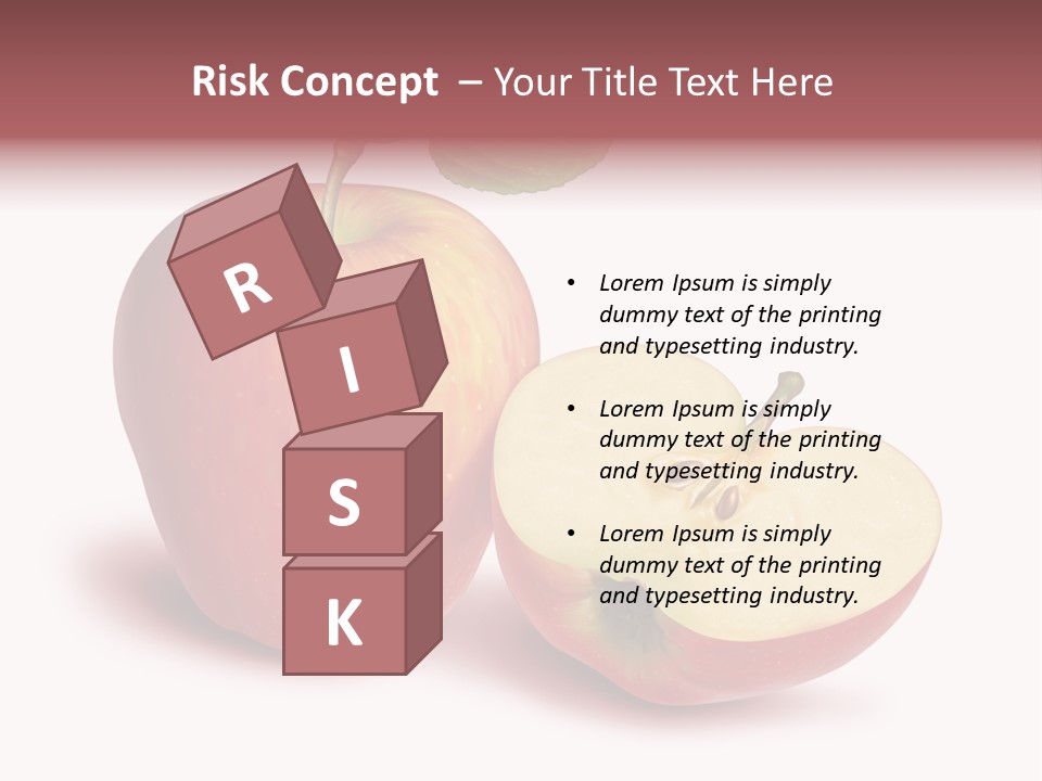 Red Food Water PowerPoint Template