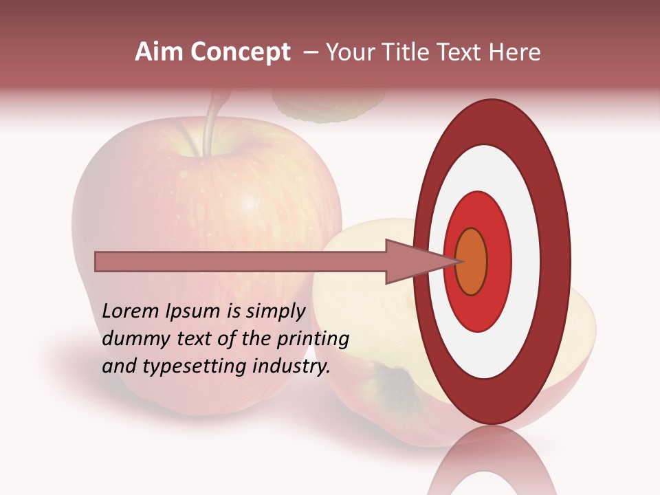 Red Food Water PowerPoint Template