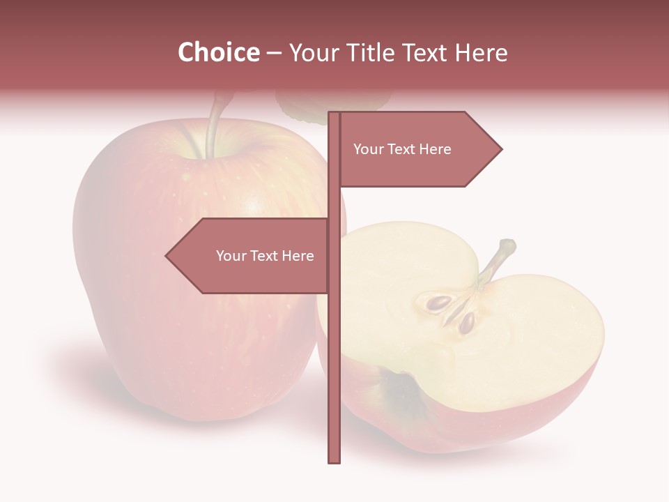 Red Food Water PowerPoint Template