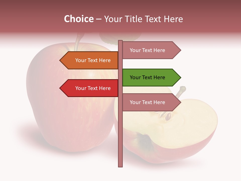 Red Food Water PowerPoint Template