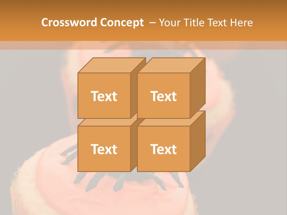 Black Background Fairy Cake Vertical PowerPoint Template